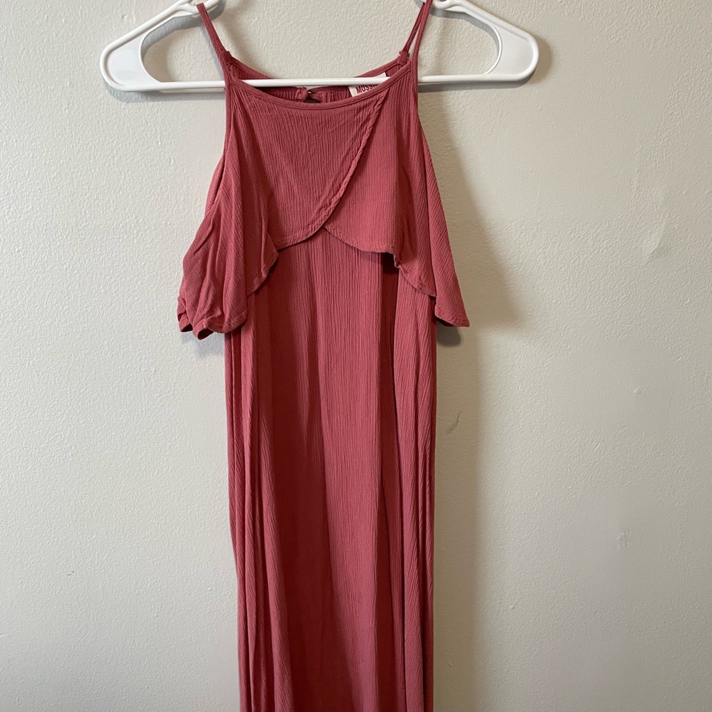 Pale pink asymmetrical dress